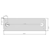 Blacha montażowa 100x30x4mm (surowa)